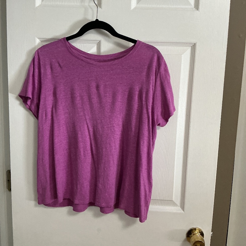Eileen Fisher organic Linen top. Size S